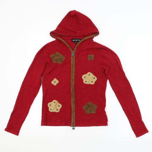 LOUISE FD Womens Red   Full Zip Hoodie