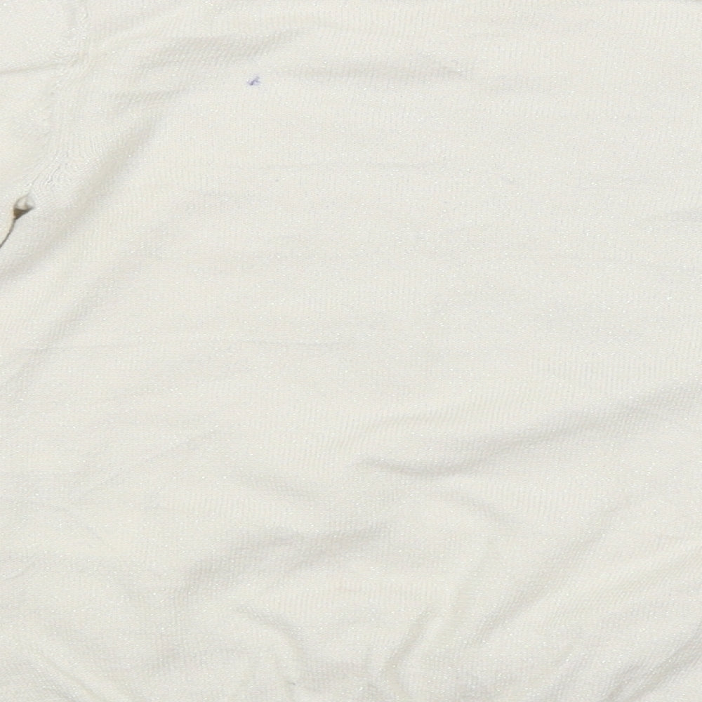 H&M Girls White   Pullover Jumper Size 7-8 Years