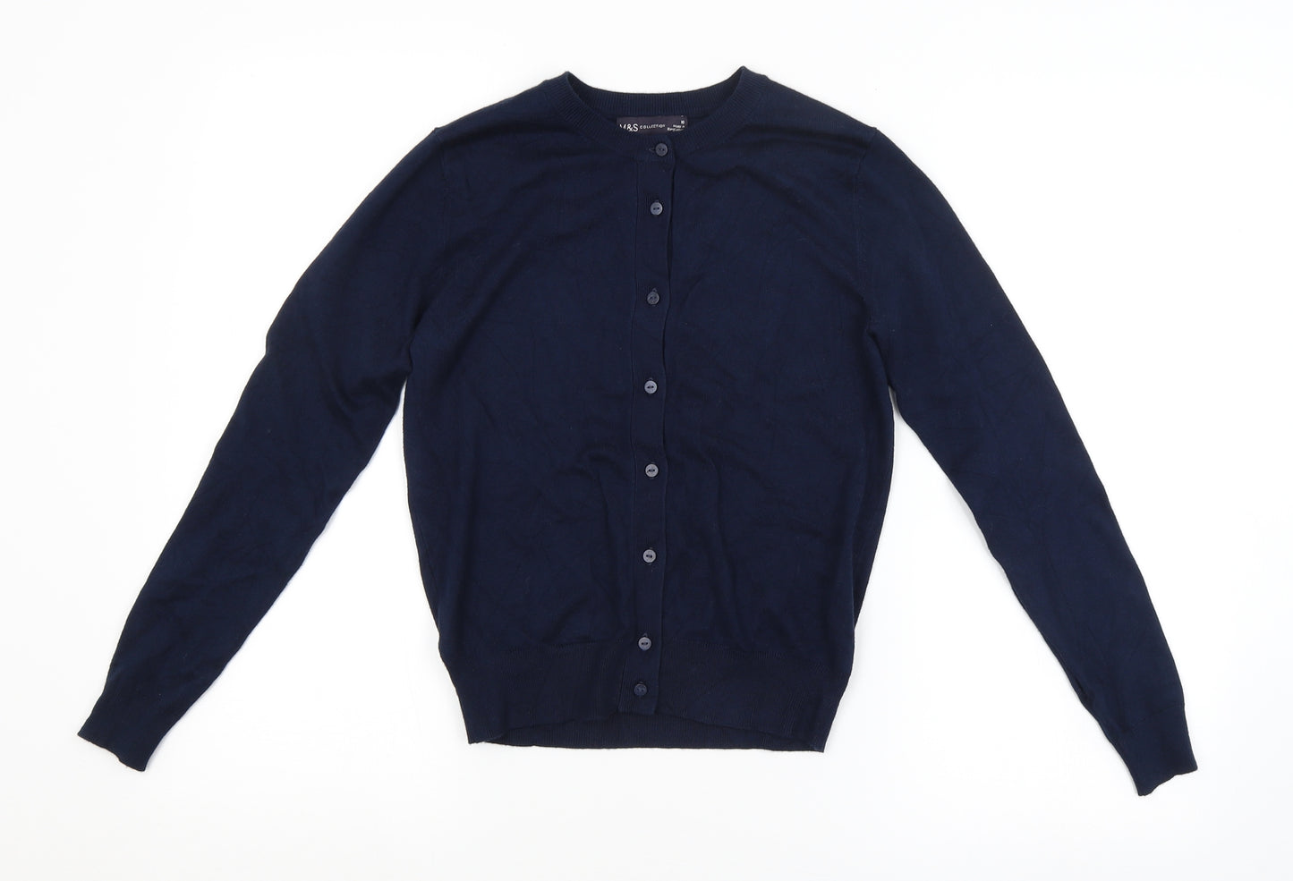 M&S Womens Blue   Cardigan Jumper Size 10