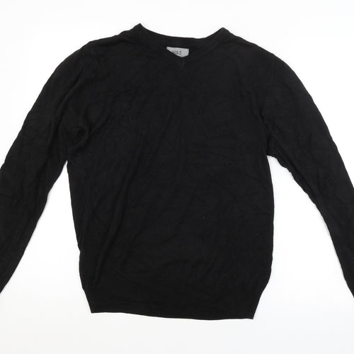 M&S Mens Black   Pullover Jumper Size M