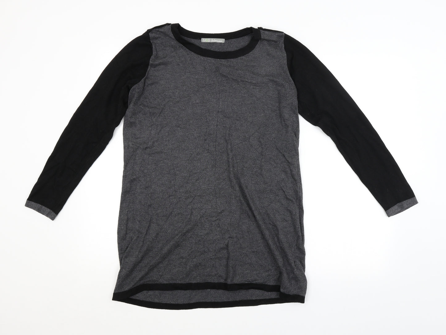 M&S Womens Grey   Pullover Jumper Size 14