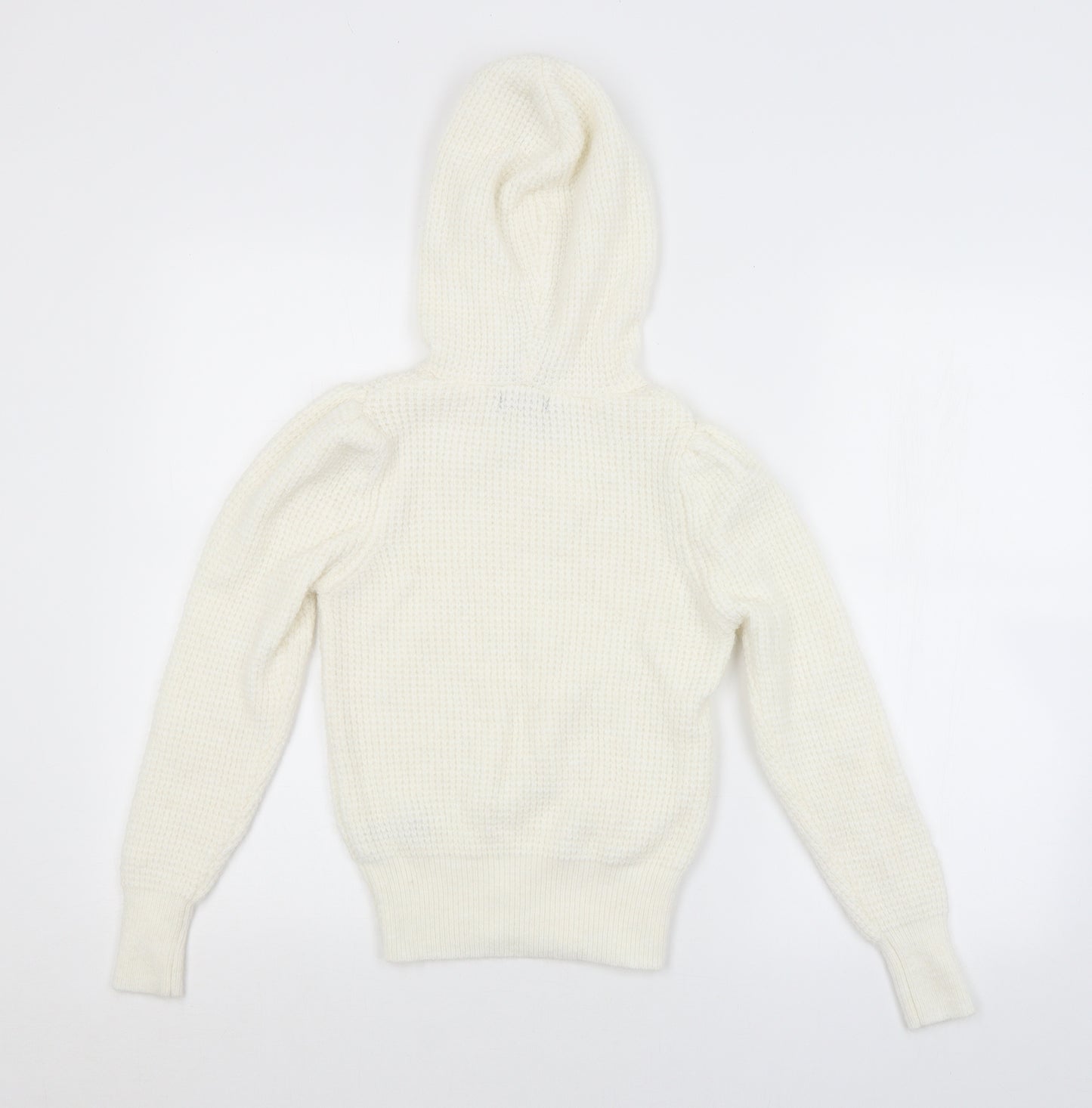 Primark Womens White   Pullover Hoodie Size 10