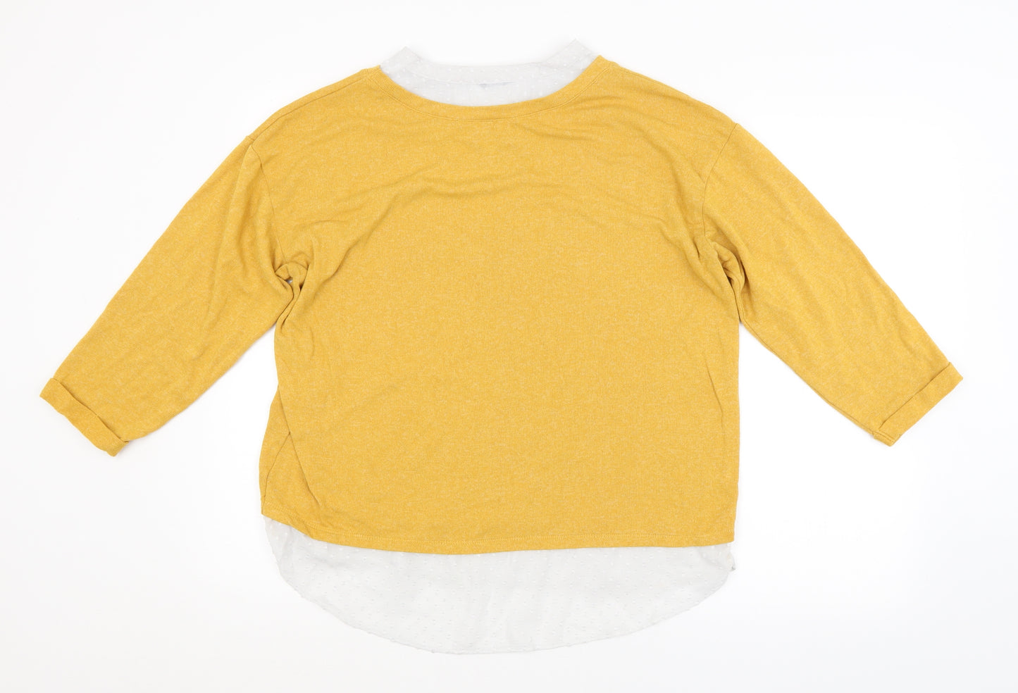 M&CO. Womens Yellow   Pullover Jumper
