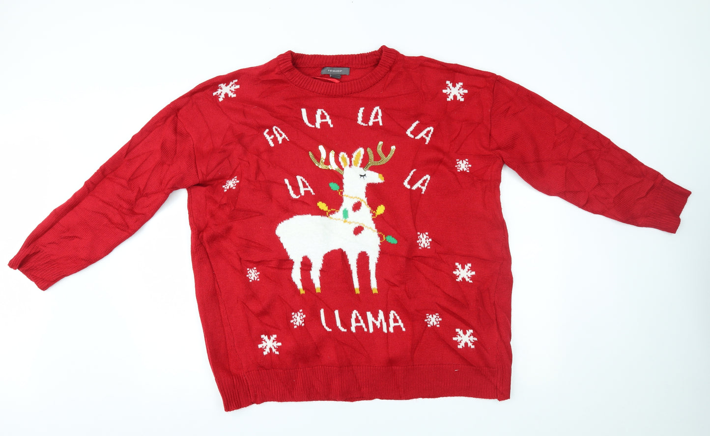 Primark Womens Red   Pullover Jumper Size XL