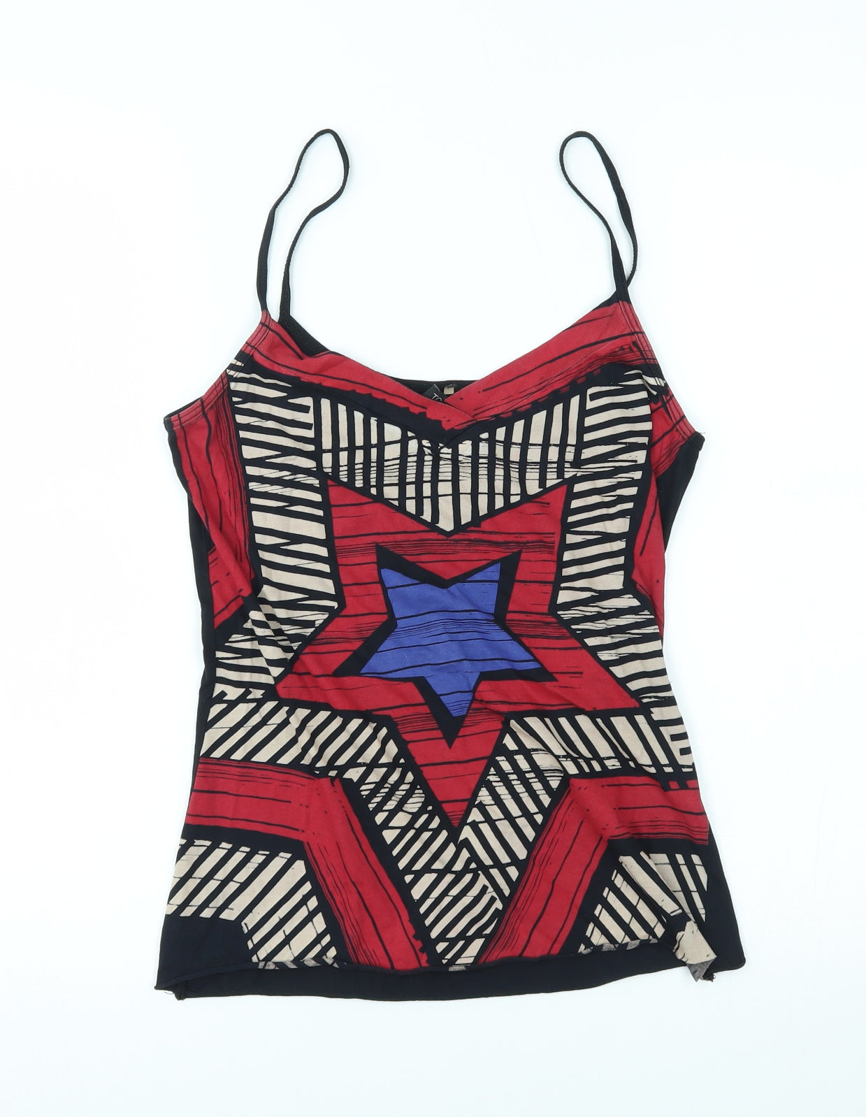 Topshop Womens Red   Basic Tank Size 10  - wonder woman, DC