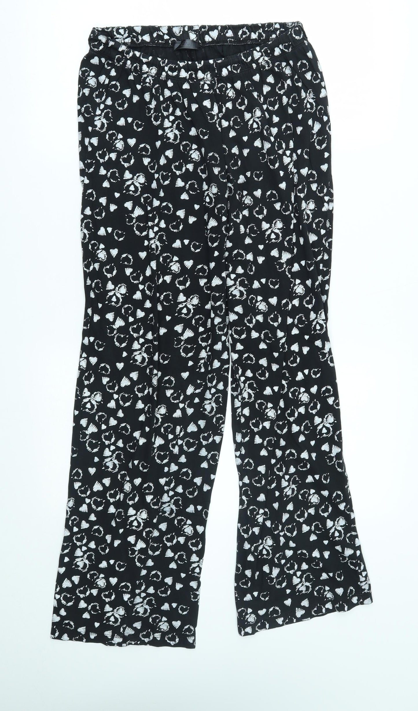 F&F Womens Black    Pyjama Pants Size 12  -