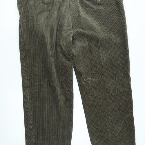 M&S Womens Brown  Corduroy Trousers  Size 40 L29 in