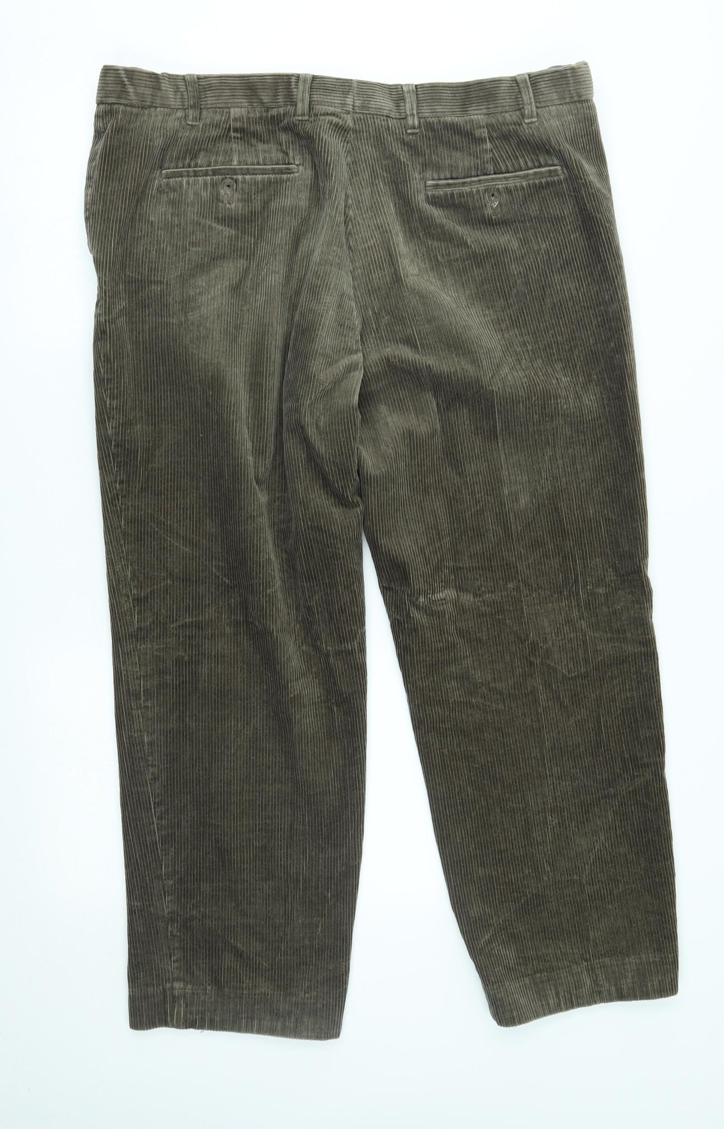 M&S Womens Brown  Corduroy Trousers  Size 40 L29 in