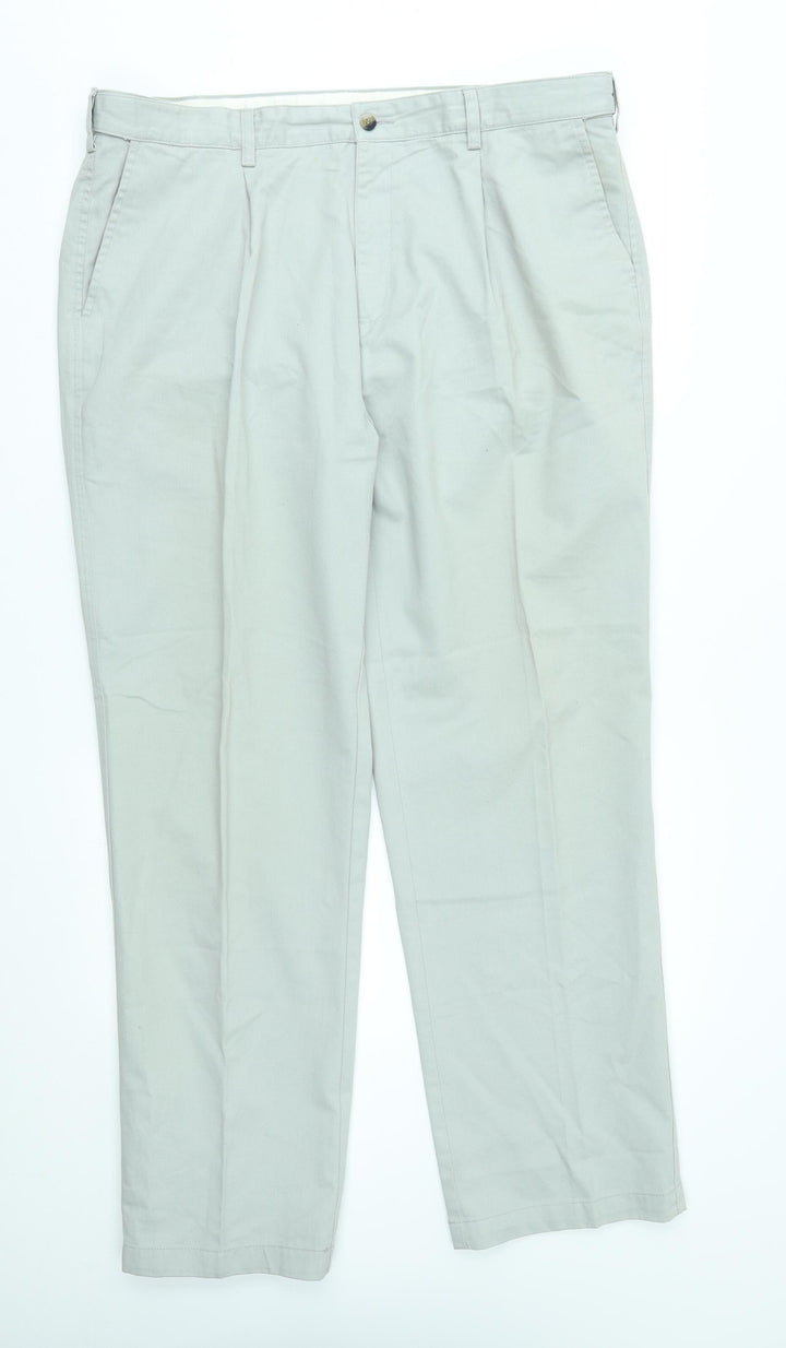 Cotton Traders Womens Grey Chino Trousers Size 40 L31 in