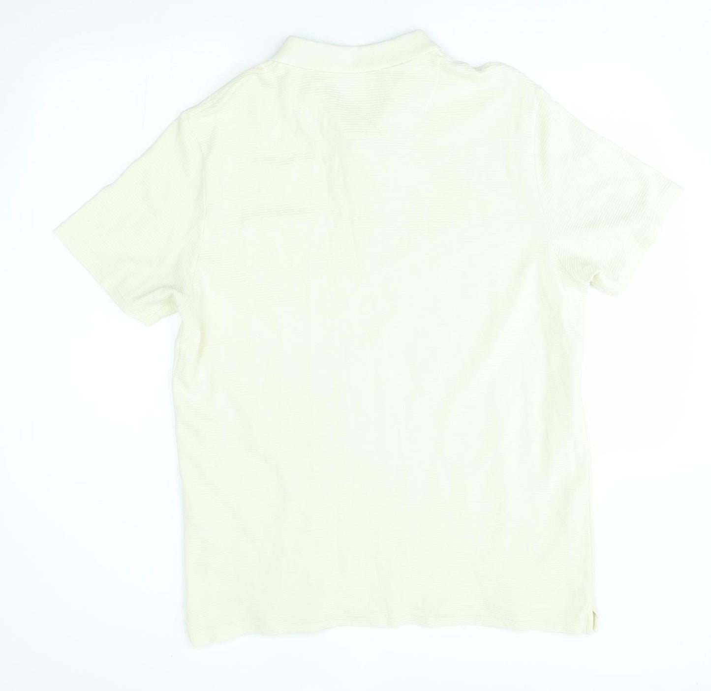 Lyle & Scott Mens Ivory    Polo Size 2XL