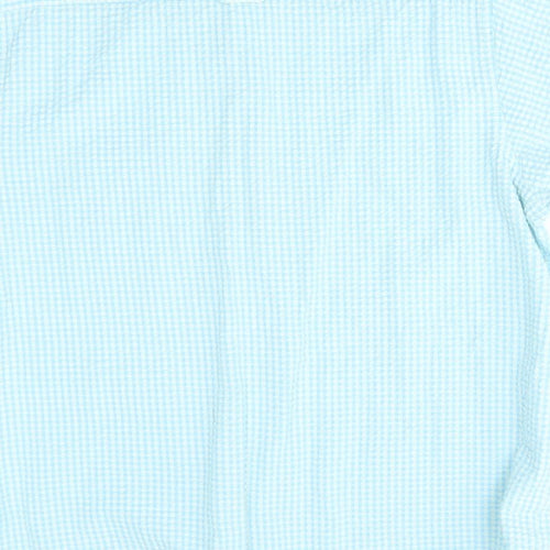 Cotton Traders Mens Blue Check   Button-Up Size XL