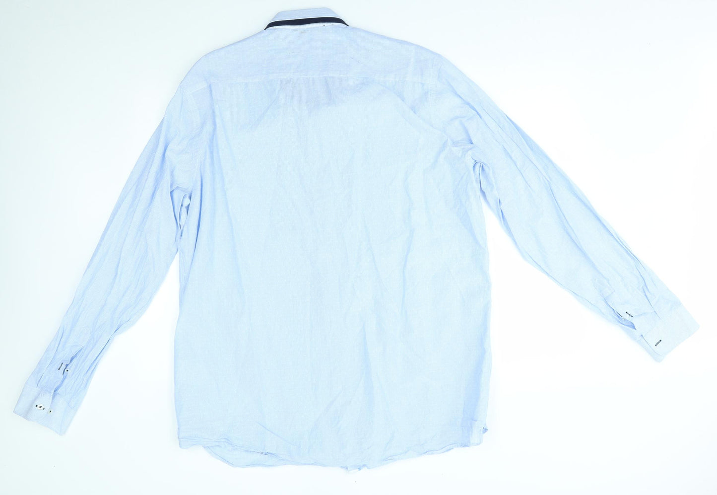 Italian classics Mens Blue Striped   Button-Up Size XL