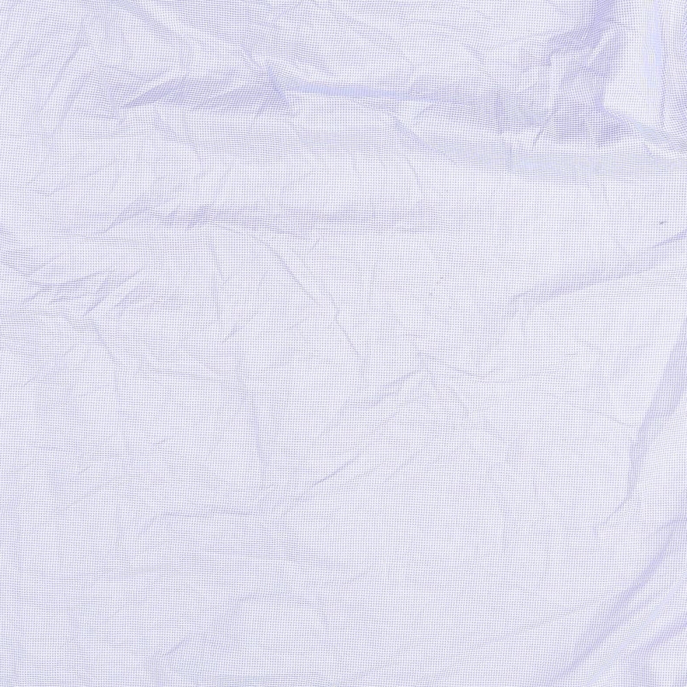 Brook Taverner Mens Purple Check   Dress Shirt Size 19