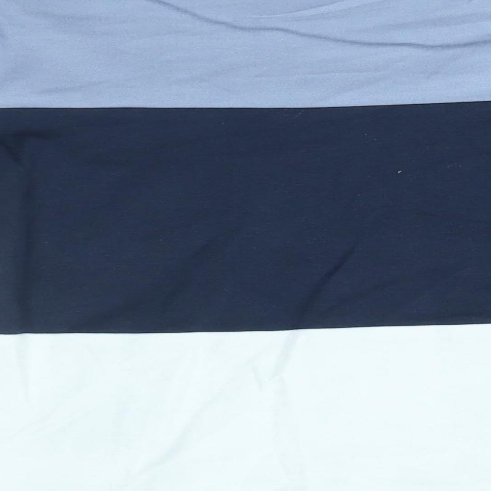 NEXT Boys Blue Striped  Basic T-Shirt Size 5-6 Years