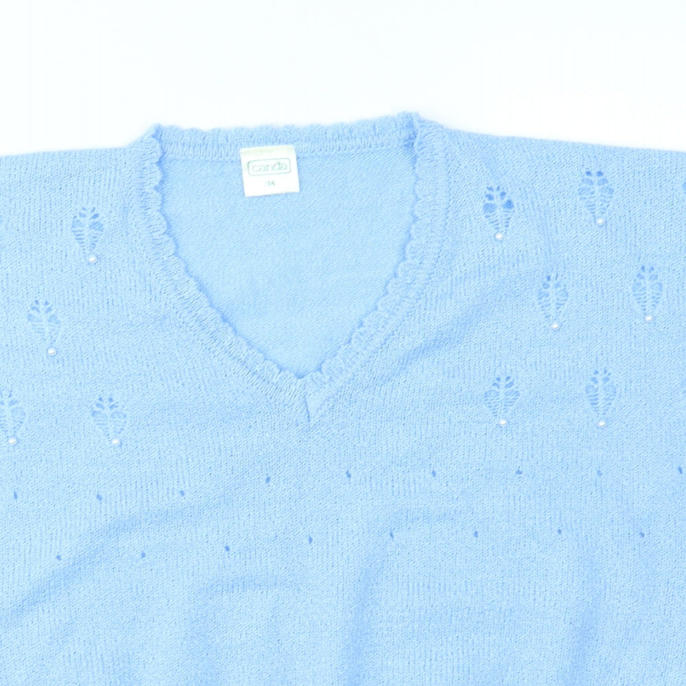 canda Womens Blue   Pullover Jumper Size 14