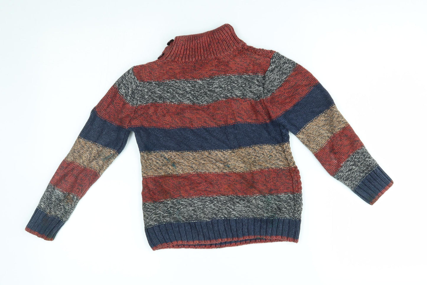 NEXT Boys Multicoloured Striped  Pullover Jumper Size 6 Years