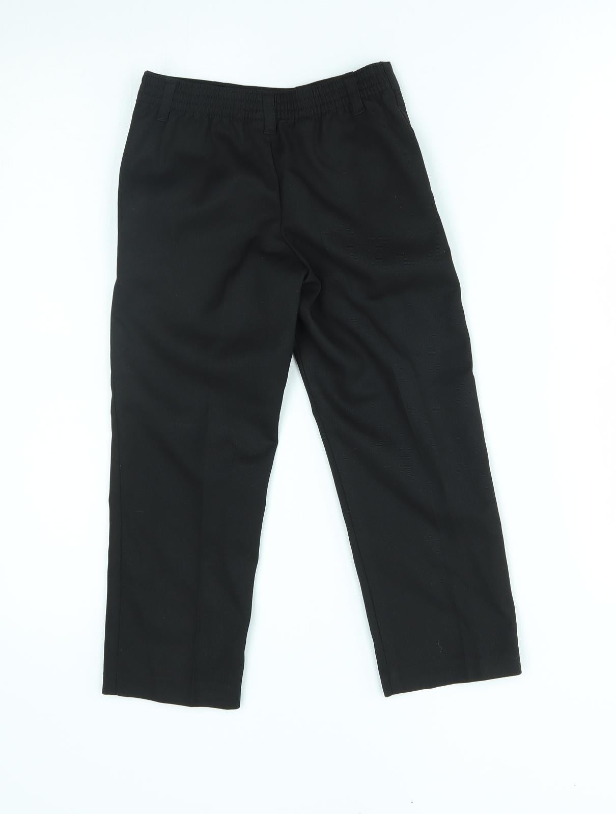 George Boys Black   Chino Trousers Size 4-5 Years