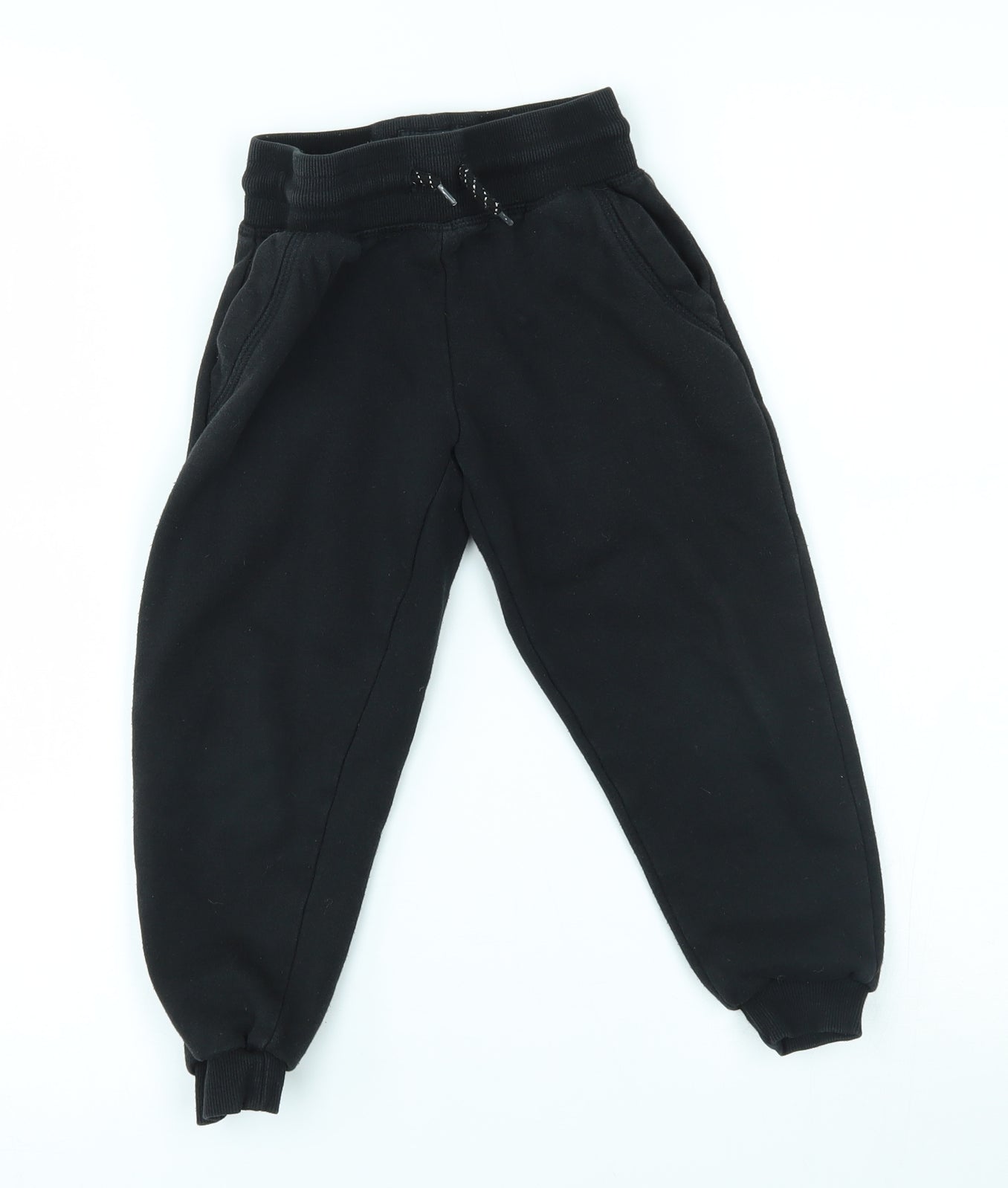 Primark Boys Black   Jogger Trousers Size 4-5 Years