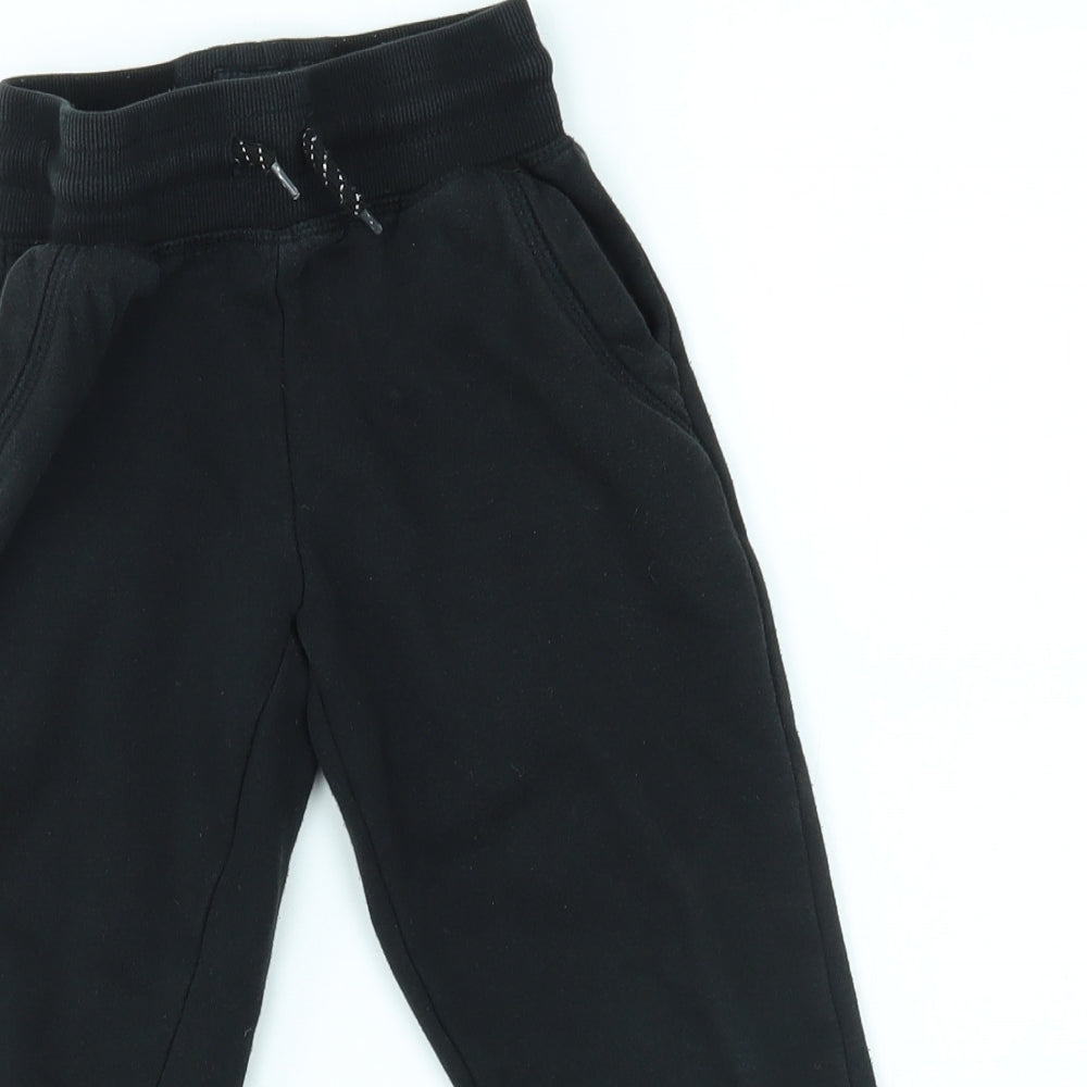 Primark Boys Black   Jogger Trousers Size 4-5 Years