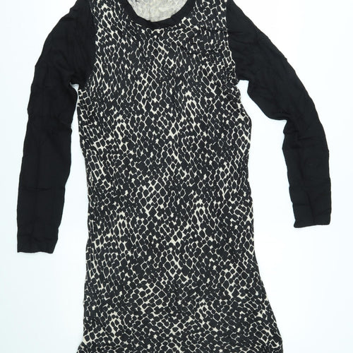 TU Womens Brown Animal Print  Pencil Dress  Size 12