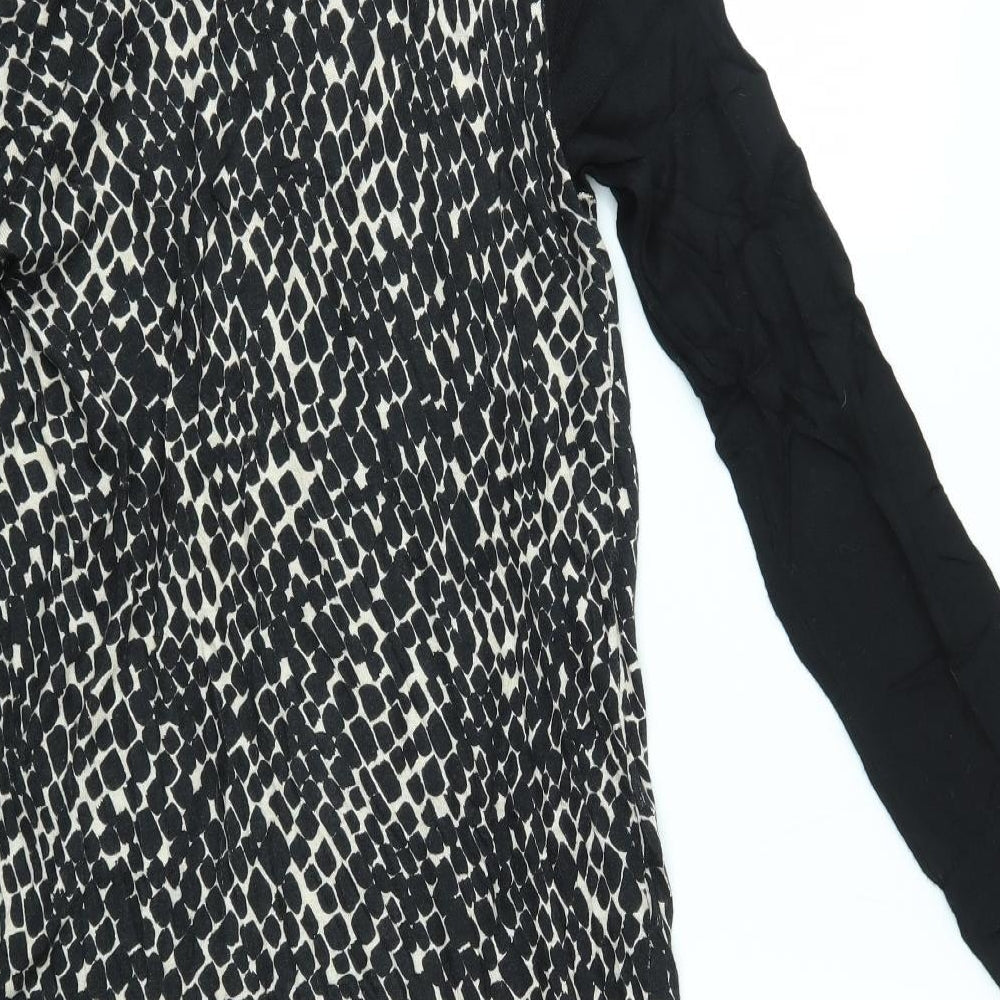 TU Womens Brown Animal Print  Pencil Dress  Size 12