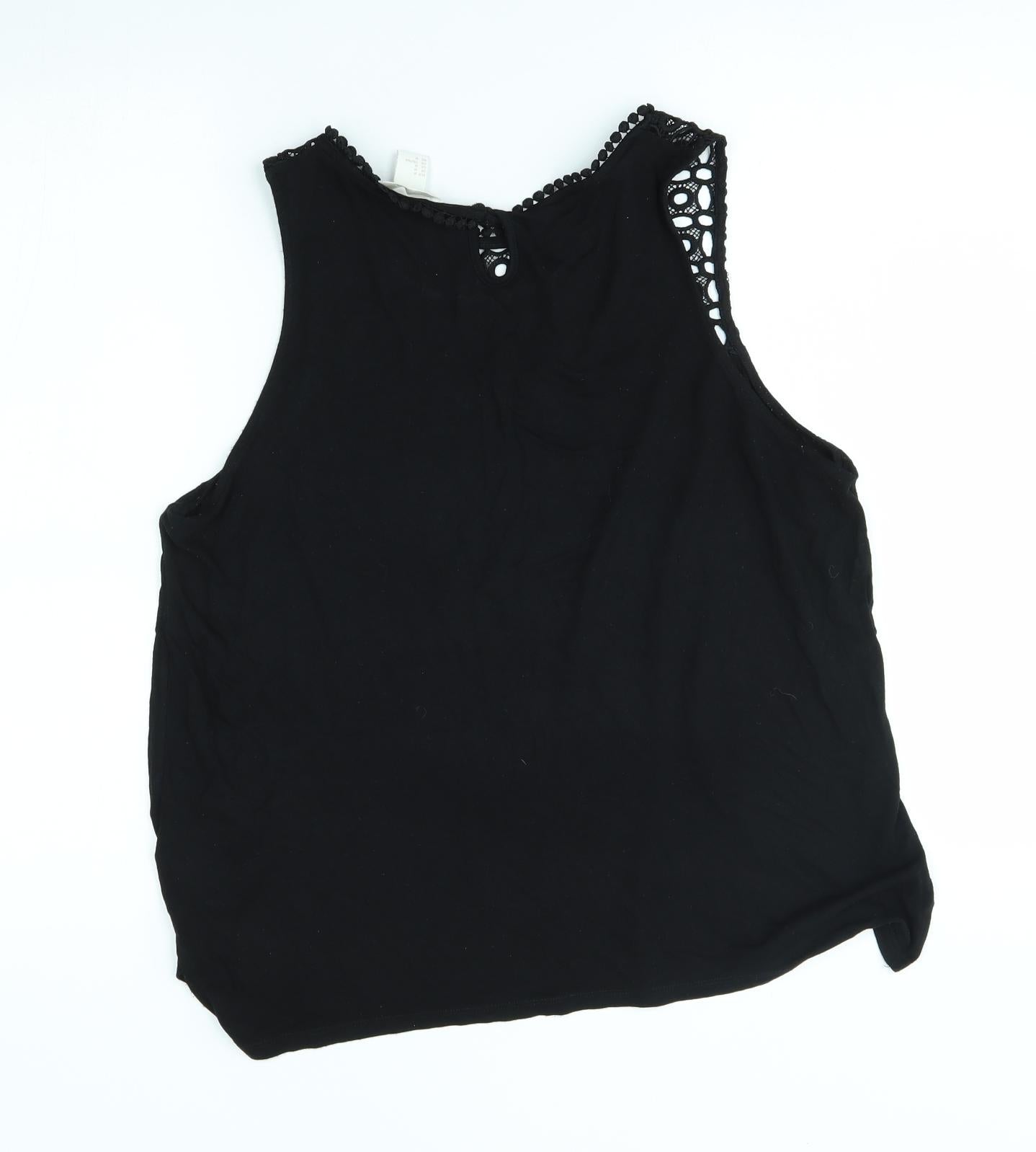 H&M Womens Black   Basic Tank Size M