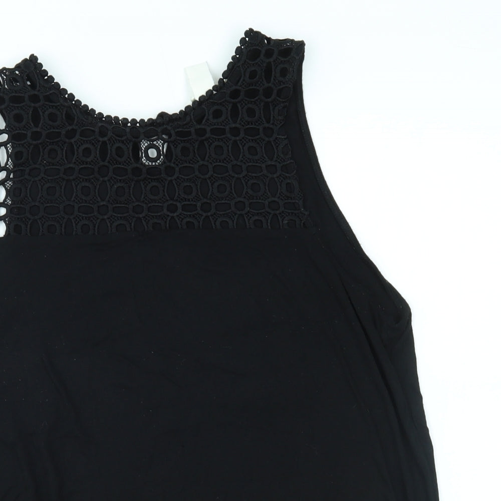 H&M Womens Black   Basic Tank Size M