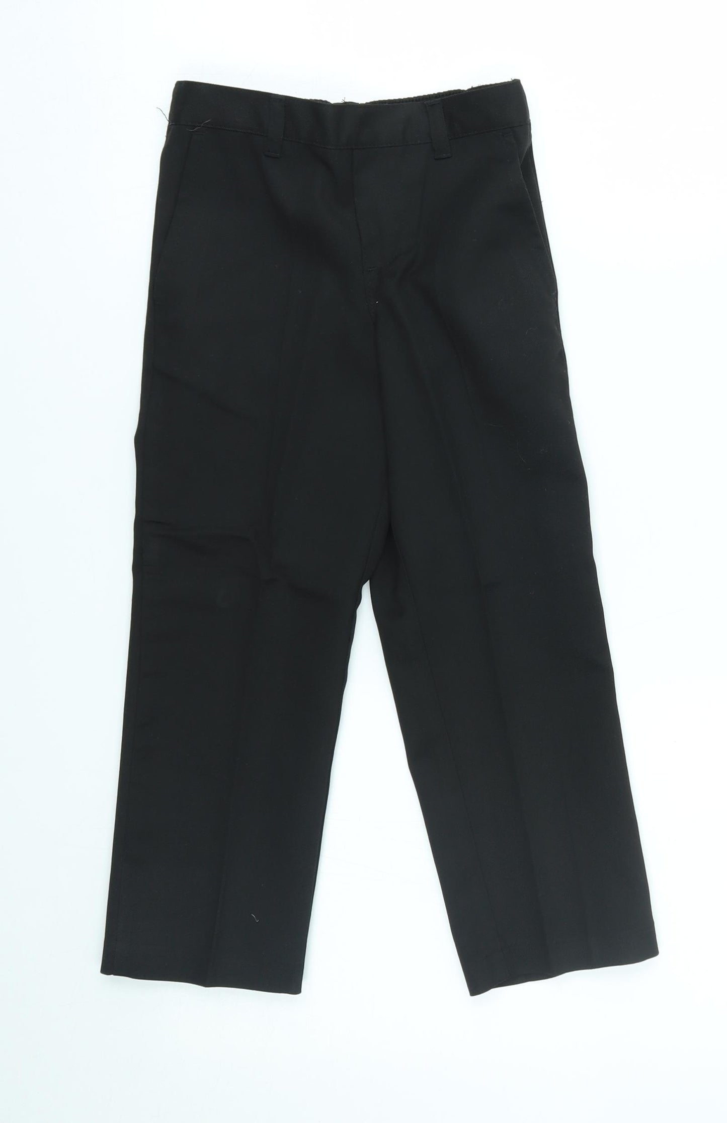 George Boys Black   Chino Trousers Size 4-5 Years
