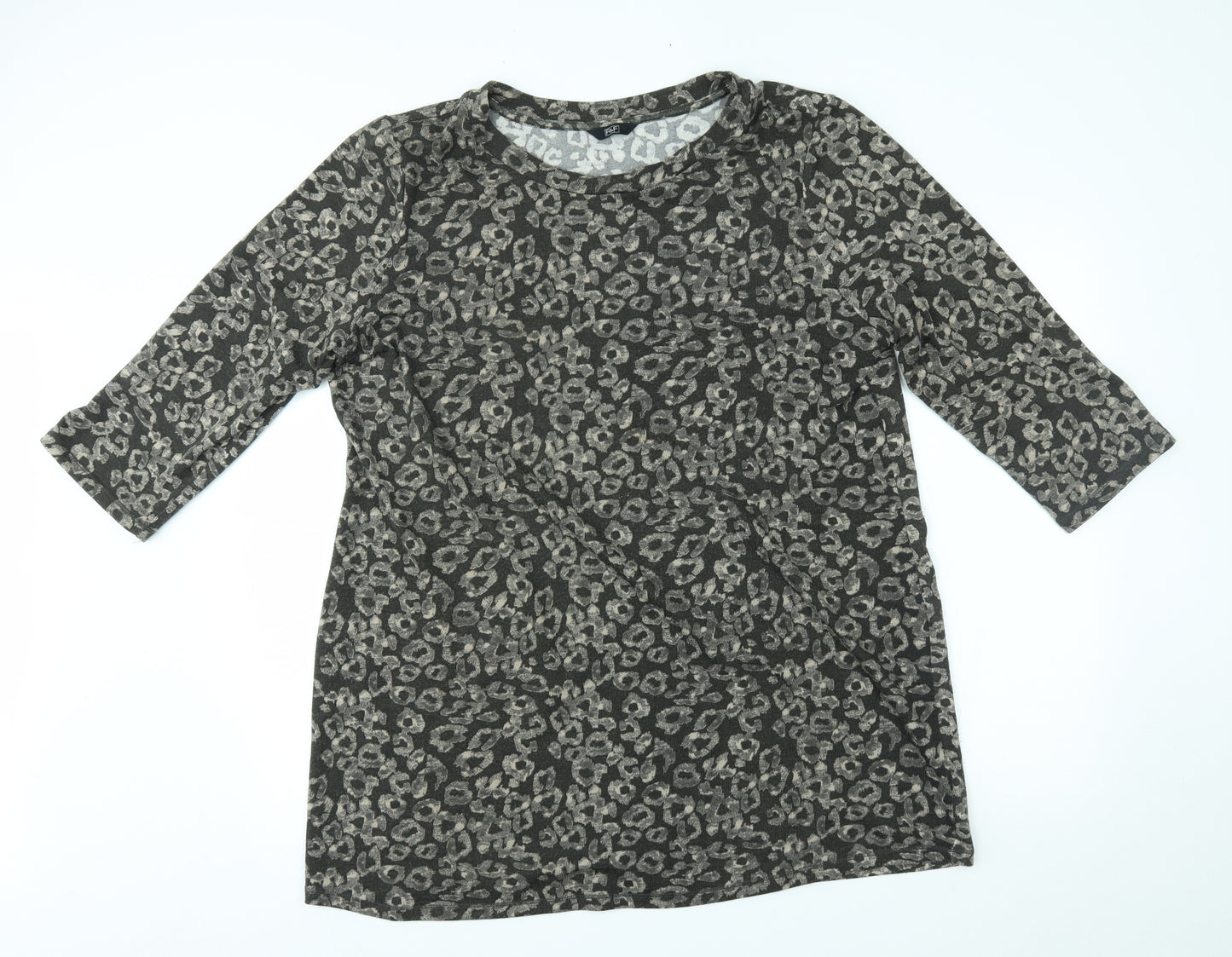 F&F Womens Grey Animal Print  Tunic Jumper Size 22