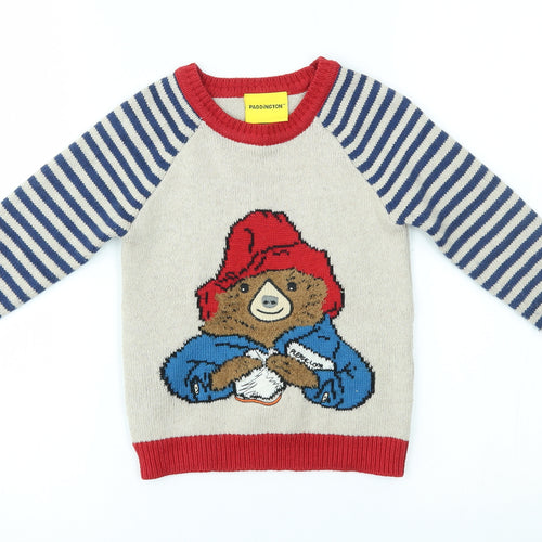 TU Boys Beige   Pullover Jumper Size 2-3 Years  - paddington