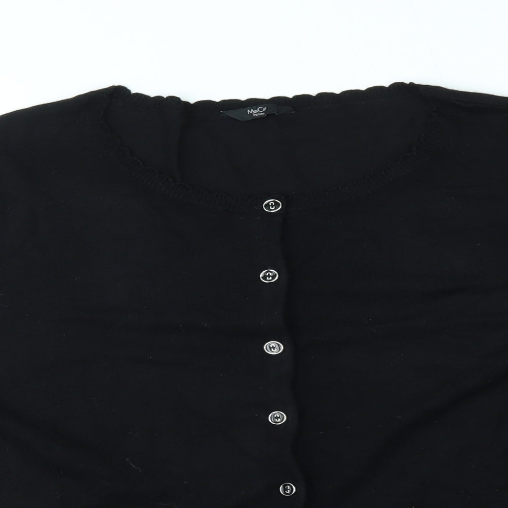 M&Co Womens Black   Cardigan Jumper One Size