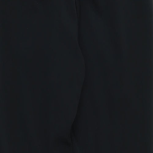 M&S Womens Black   Capri Trousers Size 10 L27 in - flower detail
