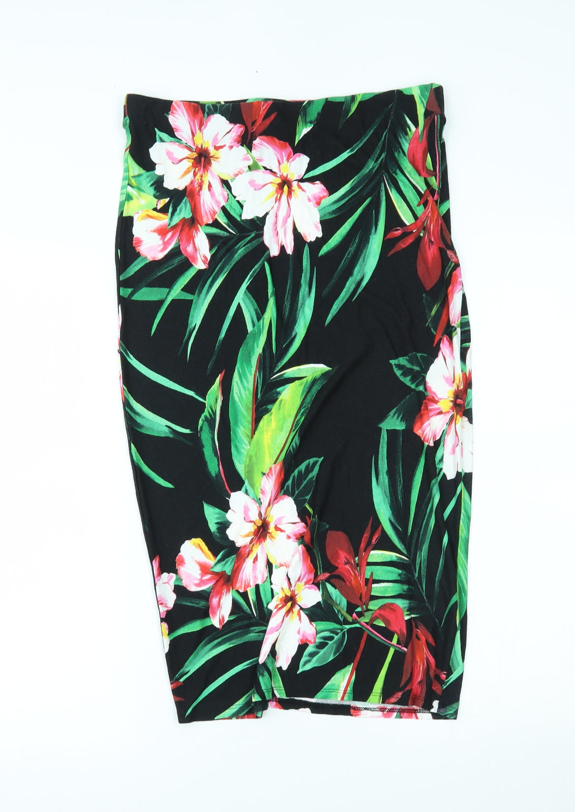 Dorothy Perkins Womens Green Floral  Straight & Pencil Skirt Size 12