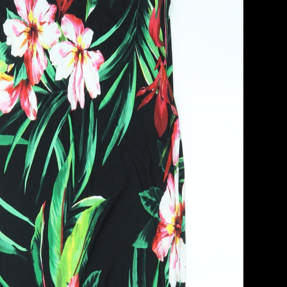 Dorothy Perkins Womens Green Floral  Straight & Pencil Skirt Size 12