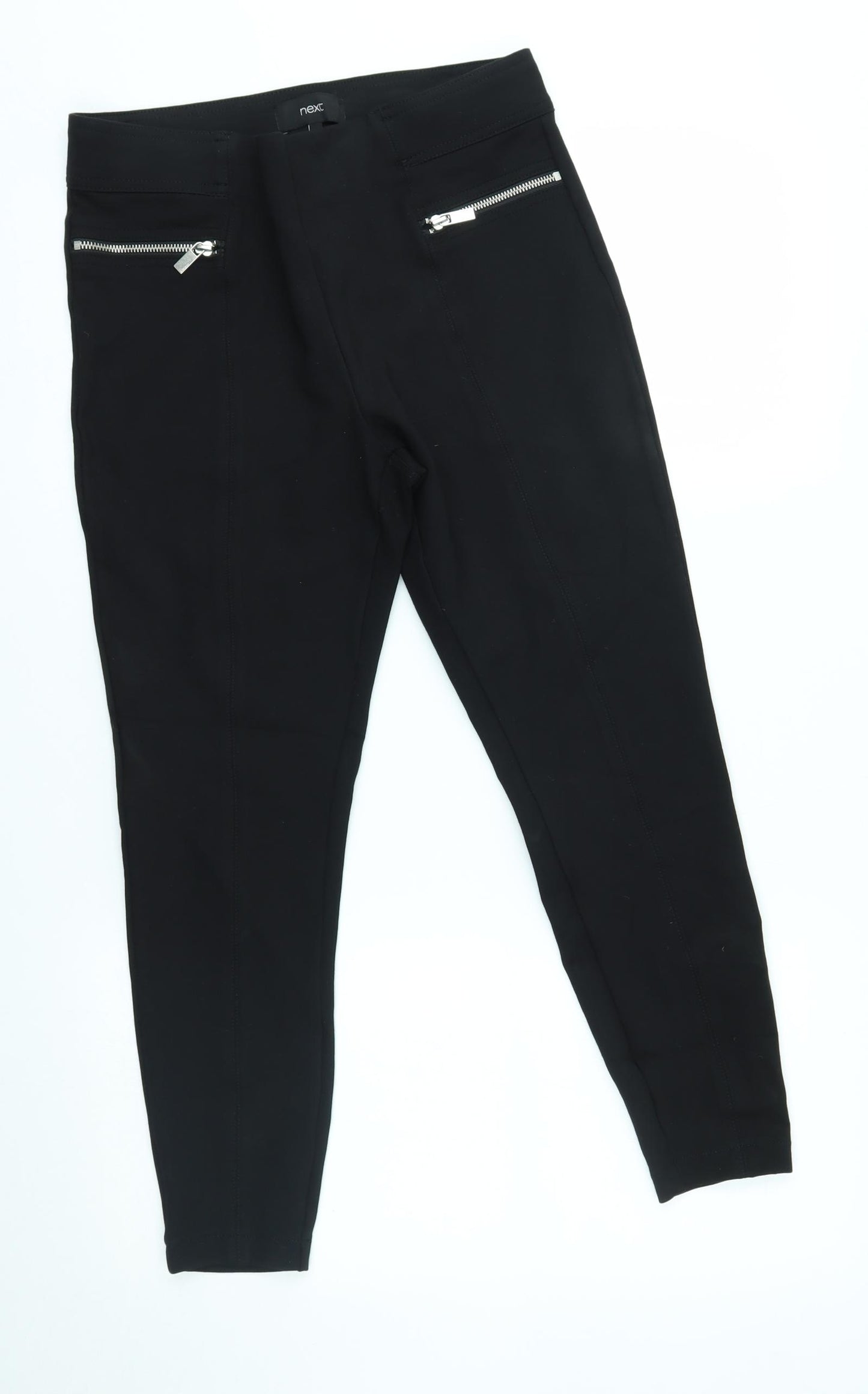NEXT Womens Black   Cropped Leggings Size 12 L24 in