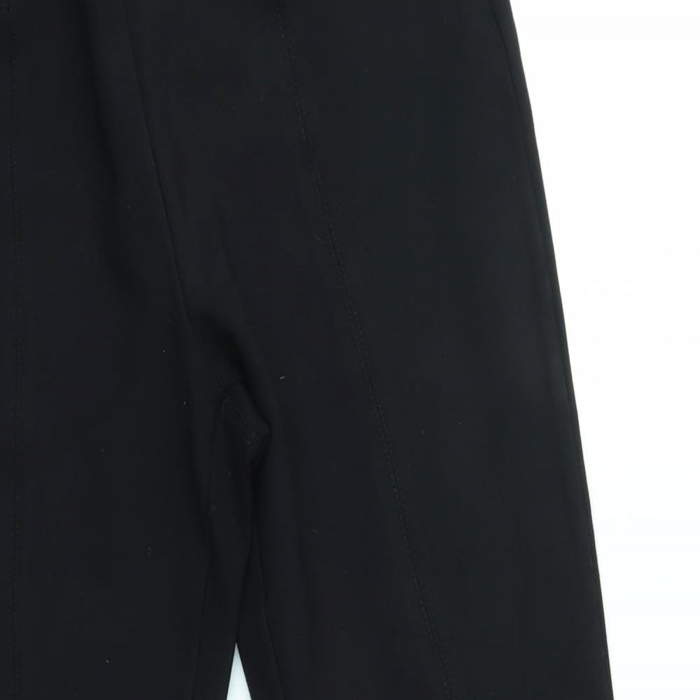 NEXT Womens Black   Cropped Leggings Size 12 L24 in