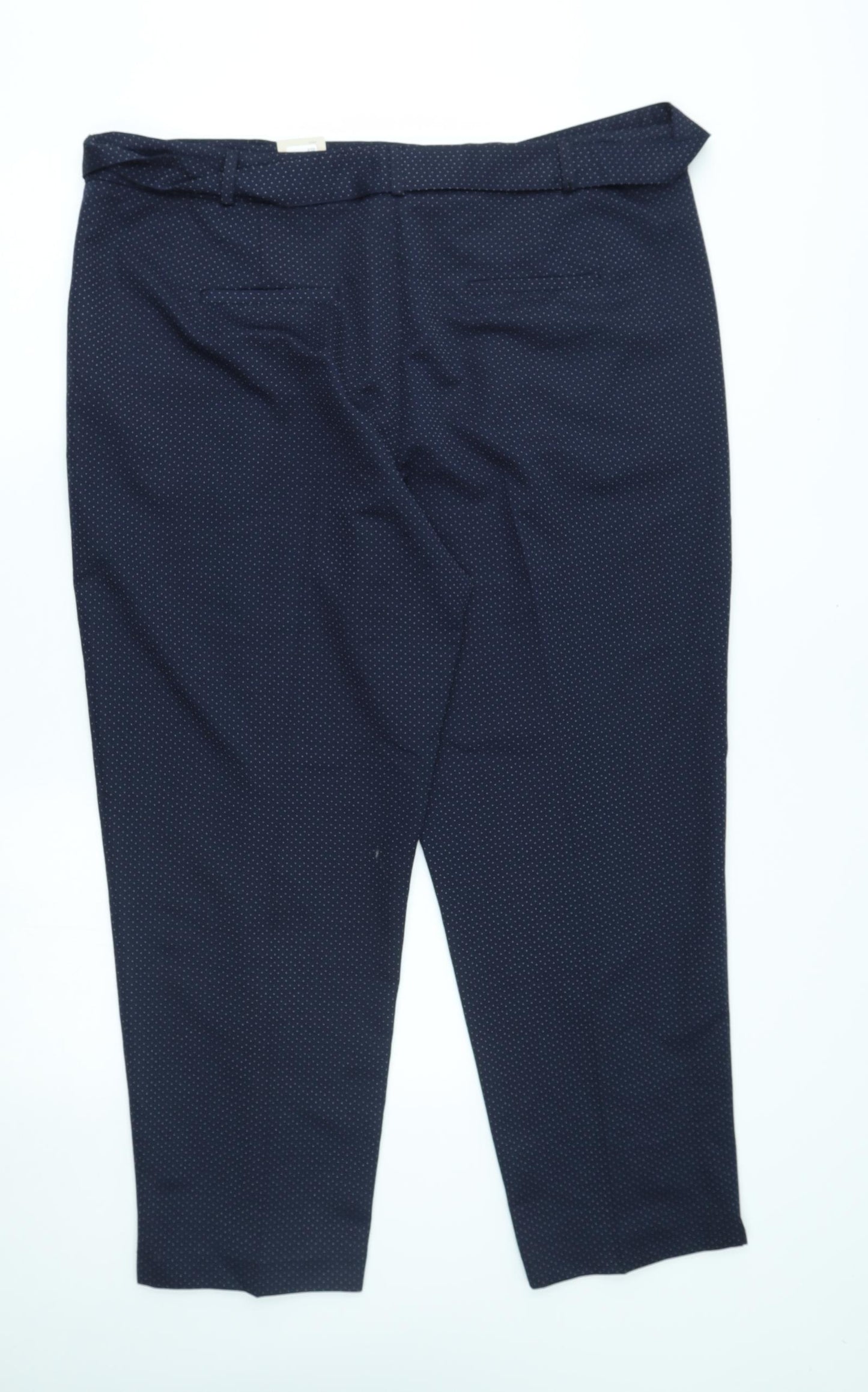 TU Womens Blue Polka Dot  Trousers  Size 20 L27 in