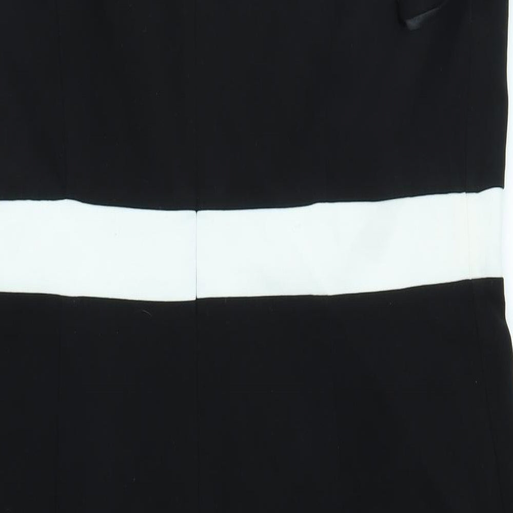 collection Womens Black Striped  A-Line  Size 20