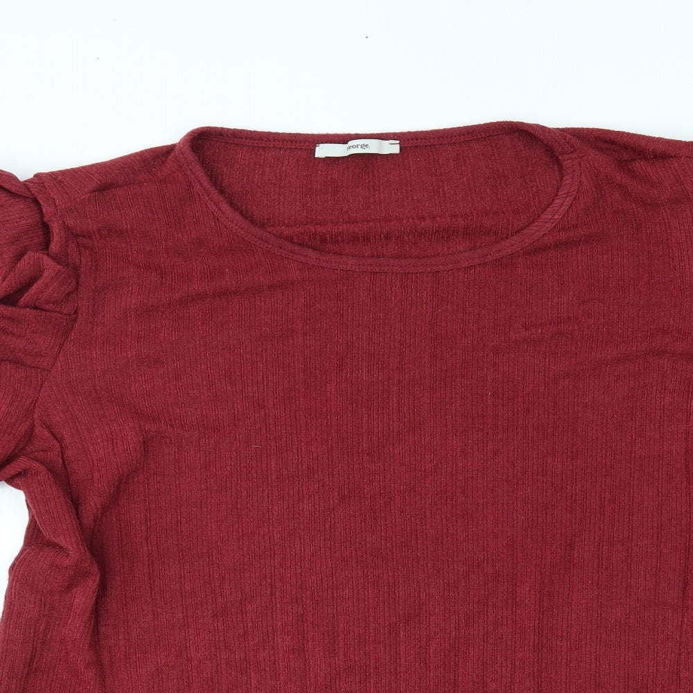 George Womens Red   Pullover Jumper Size 22
