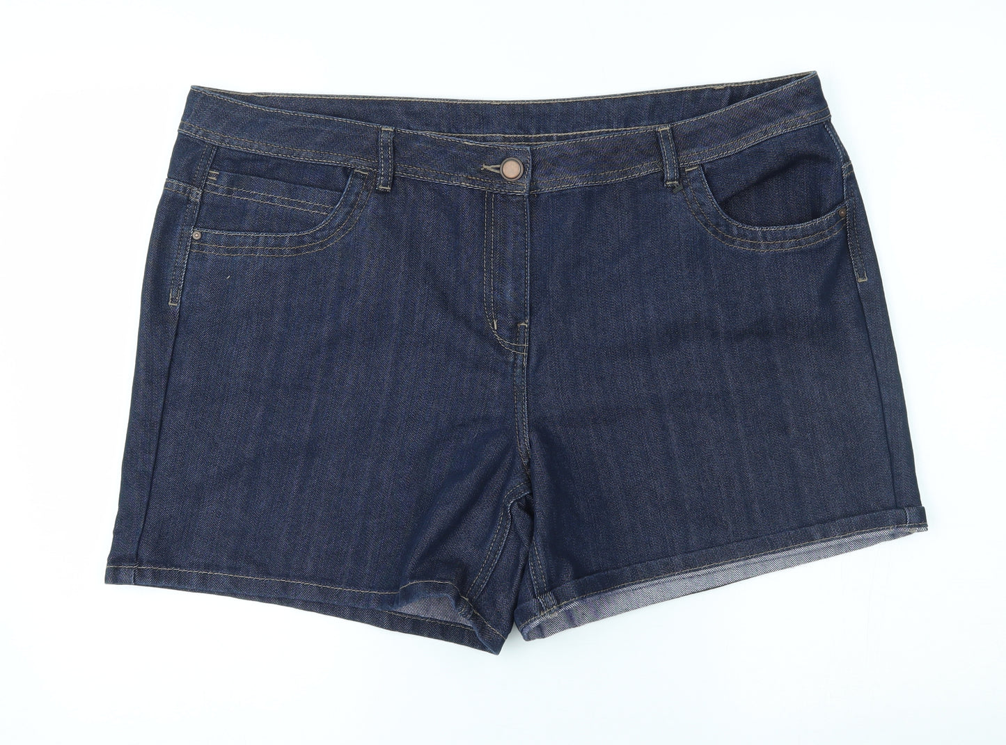 George Womens Blue   Mom Shorts Size 20 -