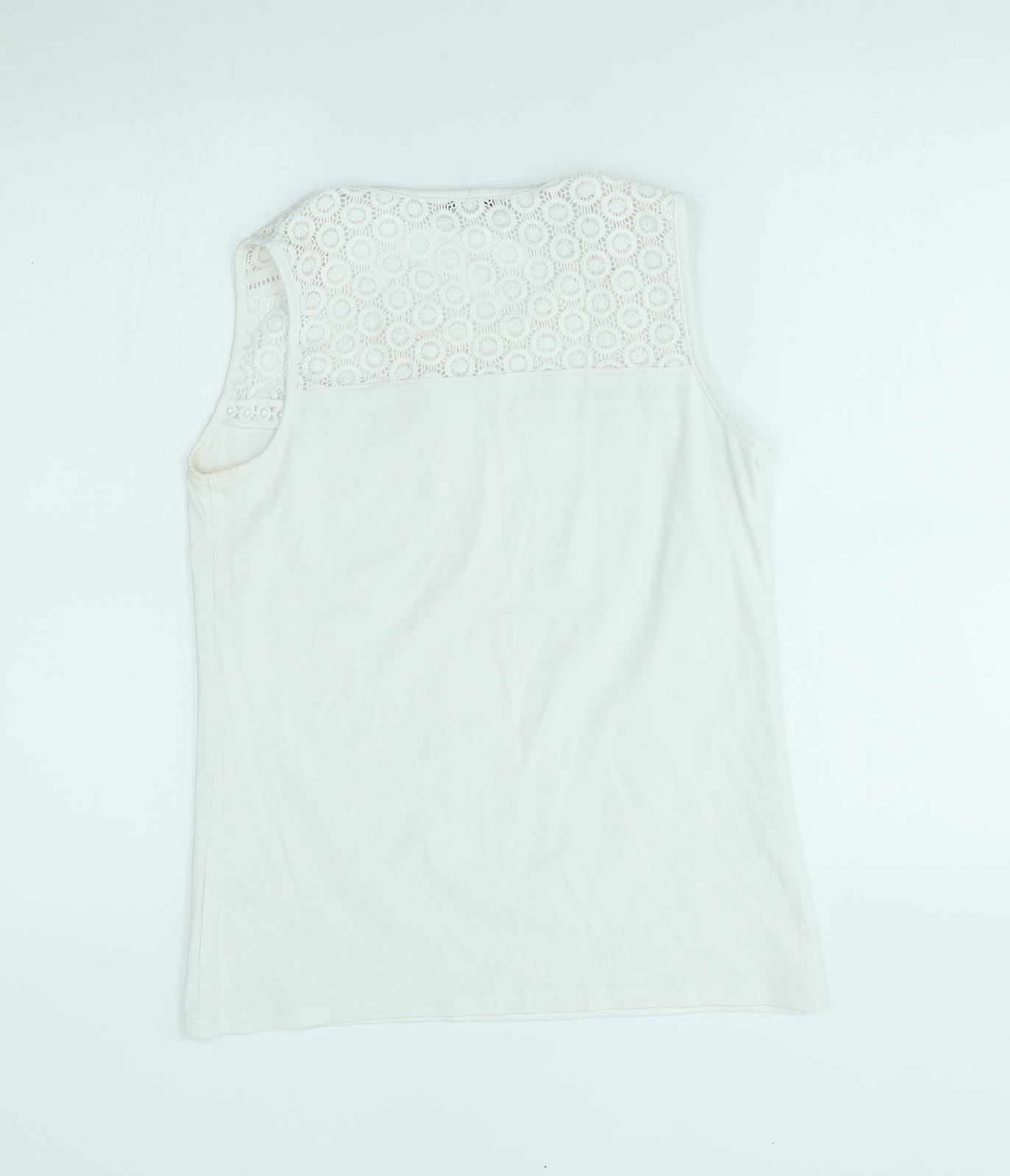 TU Womens White   Basic Blouse Size 14