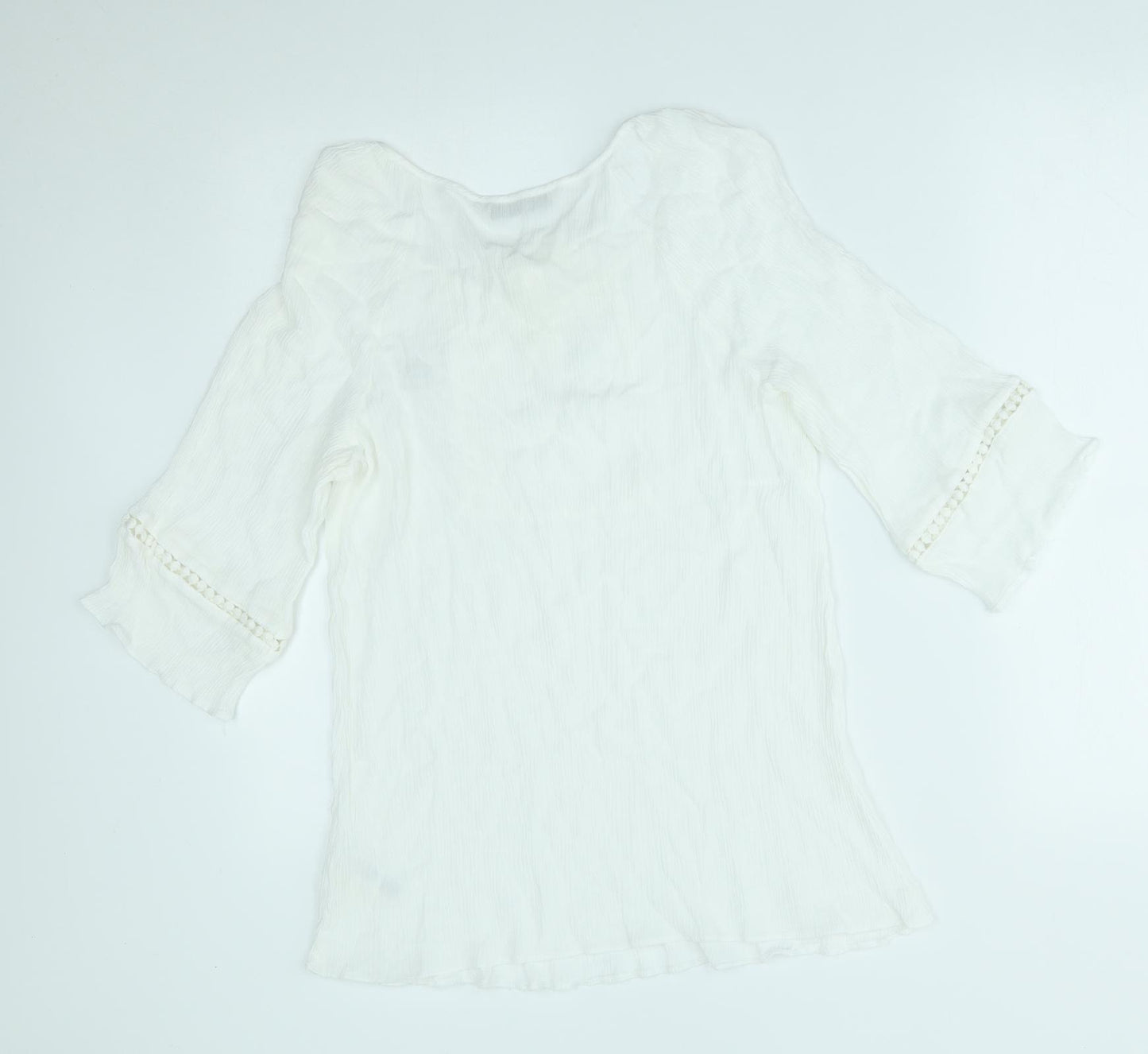 George Womens White   Basic Blouse Size 10