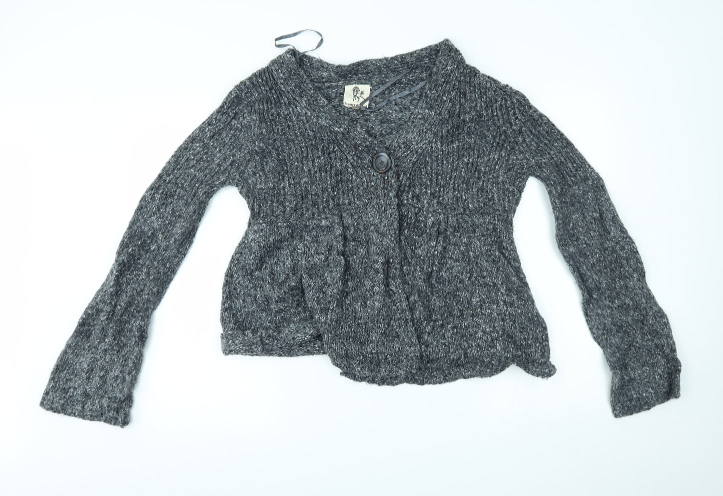 Heart and Soul Womens Grey   Cardigan Jumper Size 16