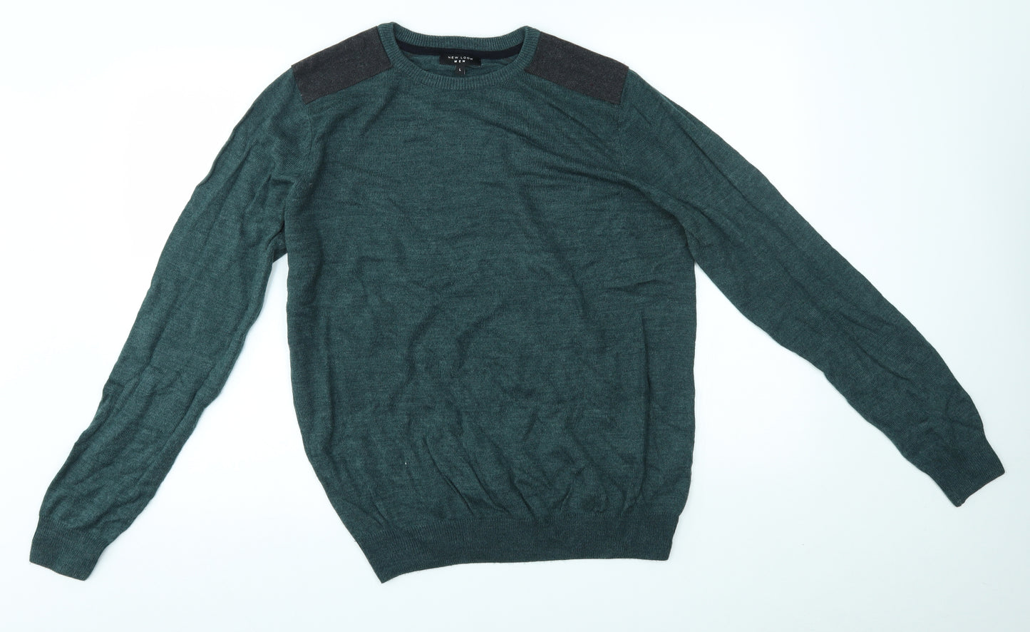 New Look Mens Green   Pullover Jumper Size L