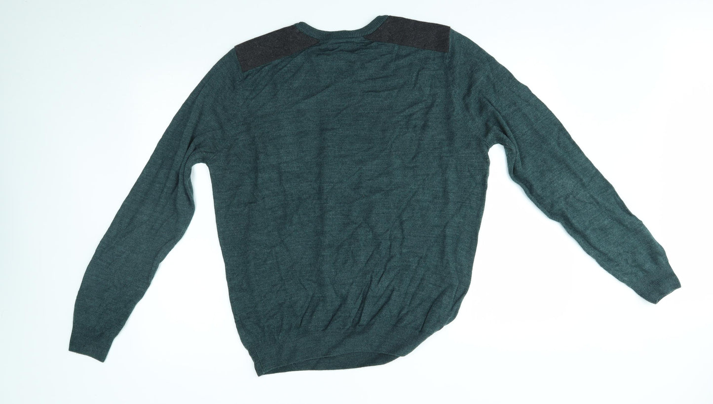 New Look Mens Green   Pullover Jumper Size L