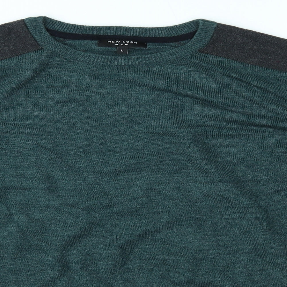 New Look Mens Green   Pullover Jumper Size L