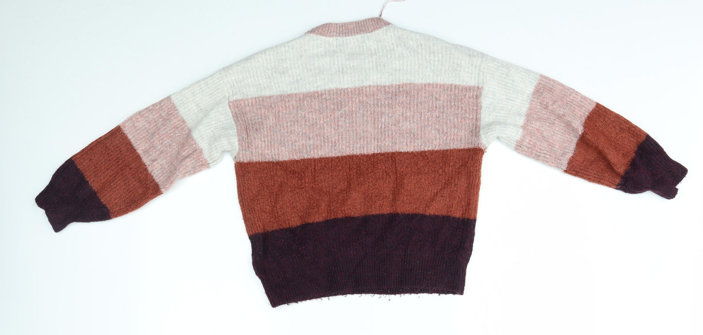 New Look Womens Multicoloured Striped  Pullover Jumper Size S