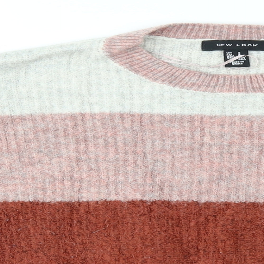 New Look Womens Multicoloured Striped  Pullover Jumper Size S