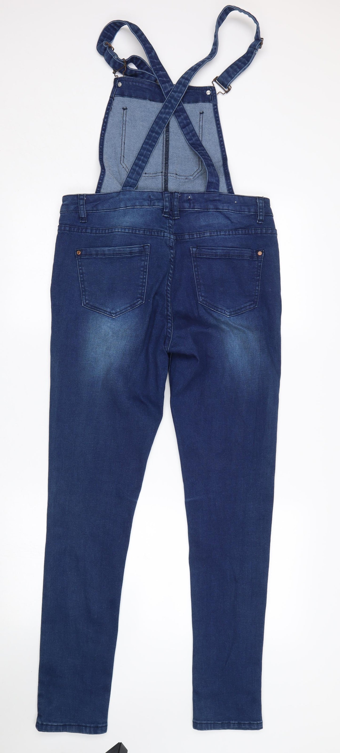 New Look Womens Blue   Dungaree One-Piece Size 12 L32 in