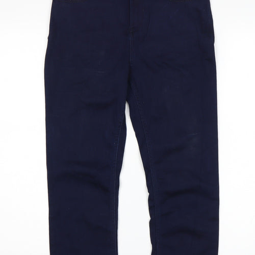 Per Una Womens Blue   Cropped Jeans Size 10 L21 in
